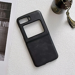 Coque en TPU + PU anti-rayures pour Motorola Moto Razr 2022 5G - noir