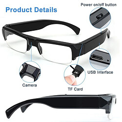 Avis Totalcadeau Lunettes verres transparents caméra espion vidéos Full HD 1080P son