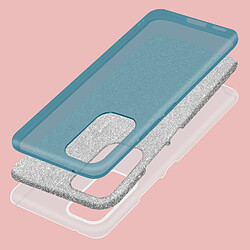 Avis Avizar Coque Samsung Galaxy A53 5G Paillette Feuille Amovible Semi-rigide bleu