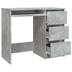 Acheter Maison Chic Bureau,Table de travail pour chambre Gris béton 90x45x76 cm Aggloméré -GKD32966