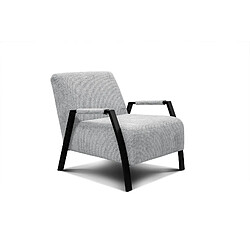 Courtois Laville Fauteuil fixe tissu gris clair - Kobe