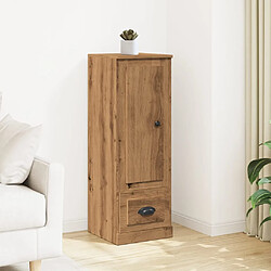 vidaXL Buffet haut chêne artisanal 36x35,5x103,5 cm bois d'ingénierie