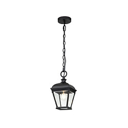 Elstead Lighting Suspension extérieur Bayview Aluminium,verre biseauté transparent Noir