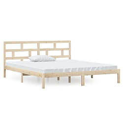 vidaXL Cadre de lit sans matelas bois massif