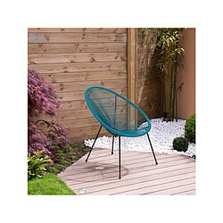 Habitat Et Jardin Lot de 2 fauteuils de jardin Ania - Bleu foncé