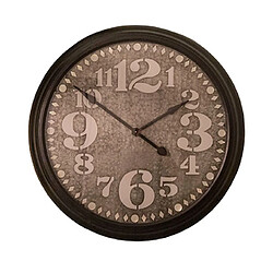 Mes Horloge ronde 93 cm en métal marron et noir