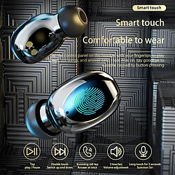 GUPBOO TWS TG03 Touch Control Écouteurs sans fil Bluetooth 5.0 Conforme Casque sans fil Écouteurs intra-auriculaires Mi