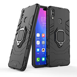 Wewoo Coque Housse de protection antichoc PC + TPU pour Vivo X21, avec support d'anneau magnétique (Noir)