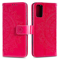 Etui en PU empreinte fleur rose pour votre Xiaomi Mi 10 Lite 5G/Mi 10 Youth 5G