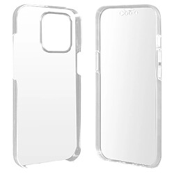 Avizar Coque Intégrale pour iPhone 13 Pro Max Arrière Rigide Avant Souple Transparent