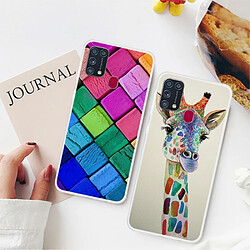 Coque en TPU impression de motifs souple blocs colorés pour votre Samsung Galaxy M31