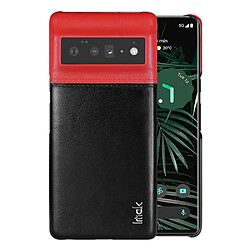 Coque en TPU + PU IMAK bicolore, anti-rayures, rouge/noir pour votre Google Pixel 6 Pro