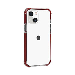 Coque en acrylique, antichoc, transparent épaissi aux quatre coins gris/orange pour votre Apple iPhone 13 mini 5.4 pouces