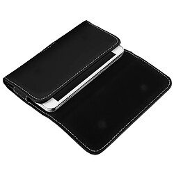 Avis Avizar Housse pochette ceinture doubles attaches Smartphones taille SL - Noir