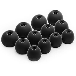 OKULI 12 x Écouteurs en Silicone Embouts d'oreilles pour Sennheiser CX 3.00 CX 5.00 CX 6.00 CX 7.00 Casque Écouteurs en Noir