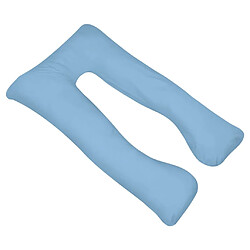 vidaXL Coussin de grossesse 90 x 145 cm Bleu clair