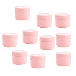 Récipient cosmétique de crème pour le visage vide en plastique rechargeable avec couvercle rose-100g pas cher