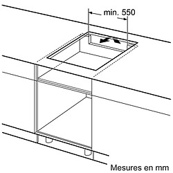 Acheter Table de cuisson à induction 60cm 3 feux noir - PIJ611BB5E - BOSCH