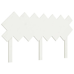 vidaXL Tête de lit Blanc 141x3x80,5 cm Bois massif de pin