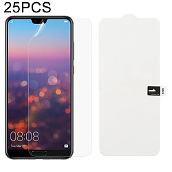 Wewoo Film protecteur avant à couverture intégrale en d'hydrogel doux de 25 PCS avec alcool coton + carte à gratter pour Huawei P20