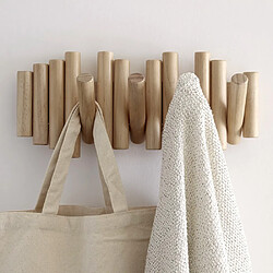 Umbra Porte manteau en bois 5 crochets Hook naturelle. pas cher