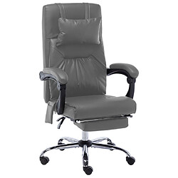 Helloshop26 Chaise fauteuil siège de bureau informatique étude de massage anthracite similicuir anthracite 02_0024005