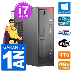 PC Fujitsu Esprimo E520 DT Intel i7-4770 RAM 4Go Disque Dur 1To Windows 10 Wifi - Occasion