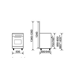 Acheter Cuisinière gaz 60l 4 feux blanc - ga551gwh - GLEM