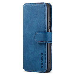 Etui en PU DG.MING style rétro avec support bleu pour votre Xiaomi Redmi 10/10 Prime