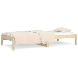 Acheter vidaXL Lit de jour sans matelas 90x190 cm bois de pin massif