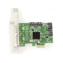 Kalea-Informatique Carte Contrôleur PCI Express (PCI-E) - 4 Ports SATA 3 (SATA III) - CHIPSET Marvell 88SE9215 - HIGH+LOW PROFILE