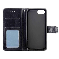 Avis Wewoo Housse Coque Pour OPPO Realme C2 Étui en cuir à rabat horizontal avec texture Crazy Horse porte-cartes et porte-cartesportefeuille et cadre photo Noir