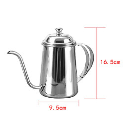 Inodore Main Goutte à Goutte Pot De Café Sur Gooseneck Bouilloire 650ml Argent pas cher