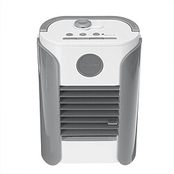 Avis (Gris) Mini Ventilateur de Climatisation à 3 Vitesses Humidification par Pulvérisation Ventilateur de Table d'été Portable