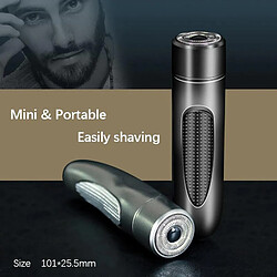 Universal Mini rasoir portable pour homme cheveux moustache machine à raser lame à deux vitesses lame flottante à 360 degrés 4500 rpm moteur USB rechargeable | rasoir électrique (noir)