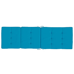 Acheter vidaXL Coussins de chaise longue lot de 2 bleu clair tissu oxford