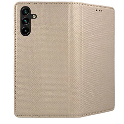 Acheter Htdmobiles Housse pour Samsung Galaxy A14 5G - etui coque pochette portefeuille + verre trempe - OR MAGNET