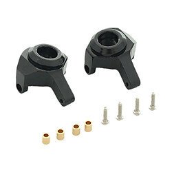 Fusées De Direction Usinées CNC Pour Chenilles Axial SCX24 90081 1:24 RC Noir