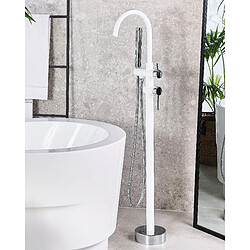 Beliani Robinet de baignoire TUGELA Blanc-Argent