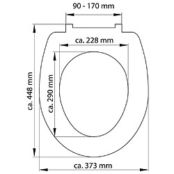 SCHÜTTE Siège de toilette Duroplast avec fermeture en douceur WHITE pas cher