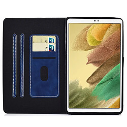 Etui en PU anti-chute avec support et porte-cartes pour votre Samsung Galaxy Tab A7 Lite 8.7-pouces T220/T225 - bleu