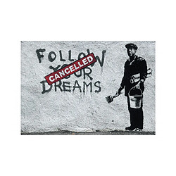 Artgeist Papier peint - Dreams Cancelled (Banksy) [350x245]