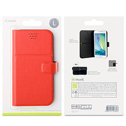 Acheter Muvit Étui de Protection pour Smartphone 5.1" Folio Universel Rouge