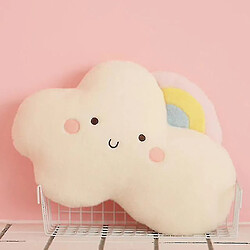 Universal 48cm mignon carton nuage peluche toys kawaii solaire arc-en-ciel luminaire ciel nuages (nuages arc-en-ciel)