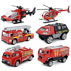 Universal 6PCS ALLIAG SET 1:87 Mini Car Car Military Special Police Alloy Car Model Children's Pocket Toys