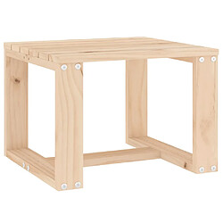 vidaXL Table d'appoint de jardin 40x38x28,5 cm bois massif de pin