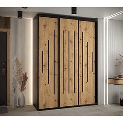 Abiks Meble Armoire Davos 12 À Portes Coulissantes 235,2/170/45 3 Portes