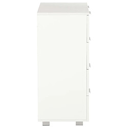 Acheter Maison Chic Commode Buffet - Meuble de rangement Blanc brillant 60x35x80 cm Bois d'ingénierie -GKD40726