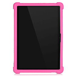 Coque en silicone avec béquille coulissante rose pour votre Lenovo M10 FHD REL X605FC