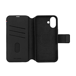 Decoded Étui pour iPhone 16 Folio MagSafe avec Porte-cartes et Coque Détachable Noir